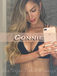 Connie is one seductive brunnete ready for you.