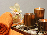 Enjoy candlelight as your tantric massage never ends.